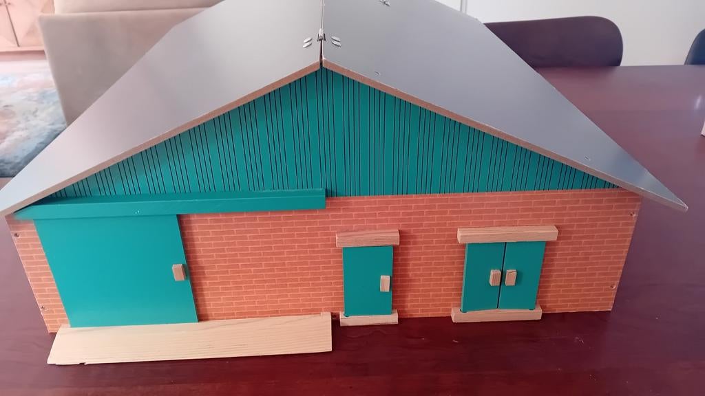 Houten speelgoed boerderij met schuur, Ophalen, Zo goed als nieuw, Jongen of Meisje