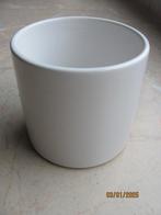 Klein WIT cilinder RONDE porselein BLOEMPOT ø 10.5 cm IZGS, Overige materialen, Rond, Nieuw, Ophalen of Verzenden