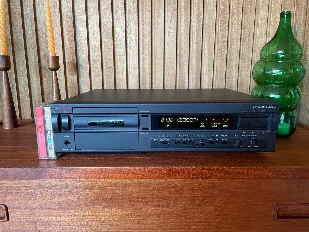 Nakamichi Cassette Deck 2, Audio, Tv en Foto, Cassettedecks, Ophalen of Verzenden, Enkel, Overige merken, Tiptoetsen