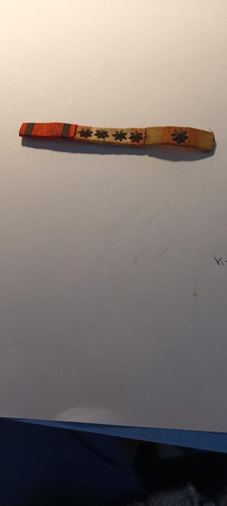 Militair lintje met sterren - Tweede Wereldoorlog, Ophalen of Verzenden, Overige soorten, Overige gebieden, Lintje, Medaille of Wings