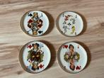 4 oude mooie bordjes , onderzetters , Kaiser uit Duitsland, Ophalen of Verzenden