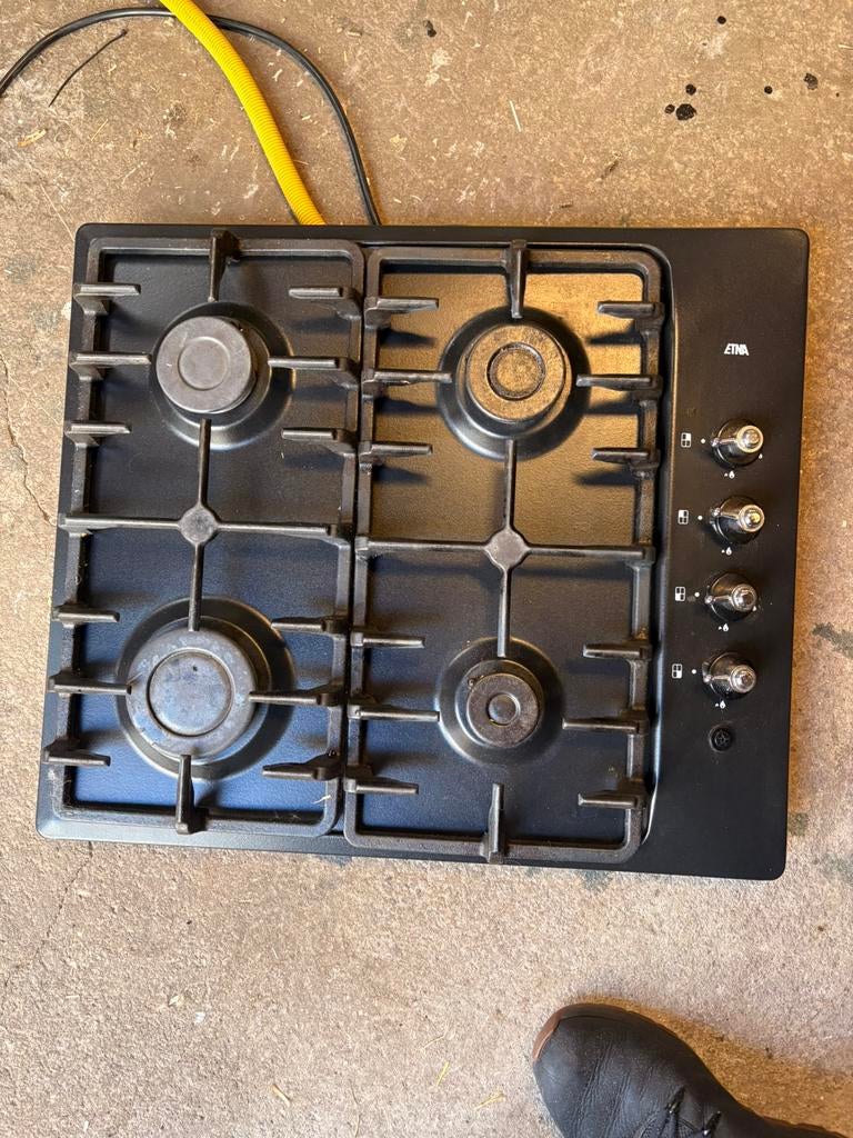 Etna gas kookplaat, Witgoed en Apparatuur, Ophalen, Gebruikt, 4 kookzones, Inbouw
