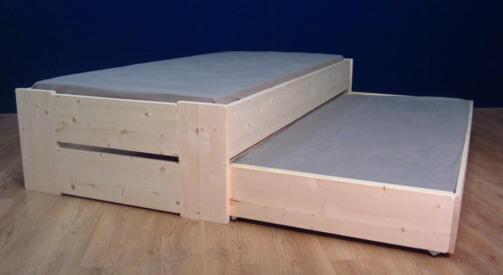 1-persoonsbed HARM met onderschuifbed, Kinderen en Baby's, Kinderkamer | Bedden, 85 tot 100 cm, Nieuw, Ophalen of Verzenden, Lattenbodem