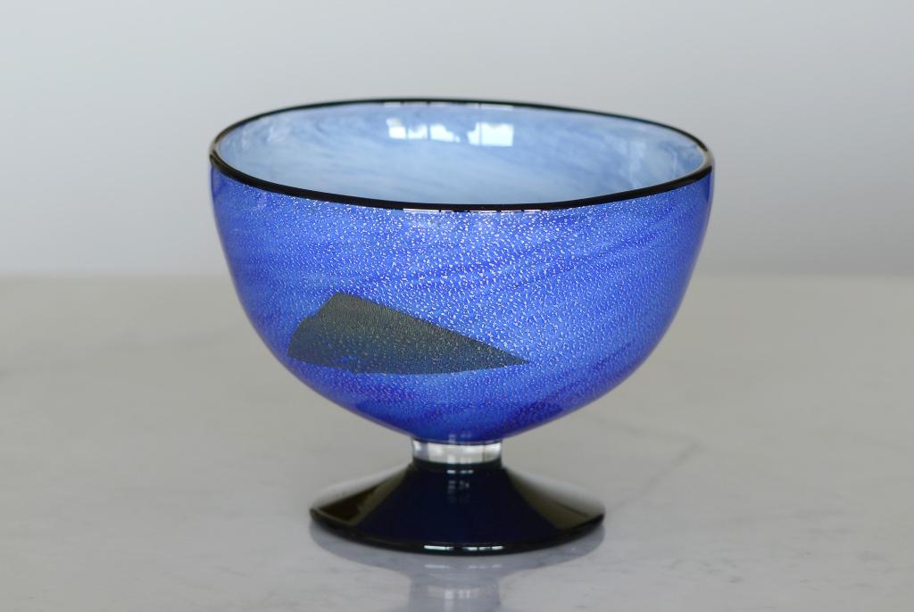 ✅ GRANNA GLASBRUK Zweden kom Unica Germano Padoan ca. 1990, Antiek en Kunst, Antiek | Glas en Kristal, Ophalen of Verzenden