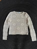 Mango gehaakte top - Beige, Beige, Ophalen of Verzenden, Zo goed als nieuw, Lange mouw