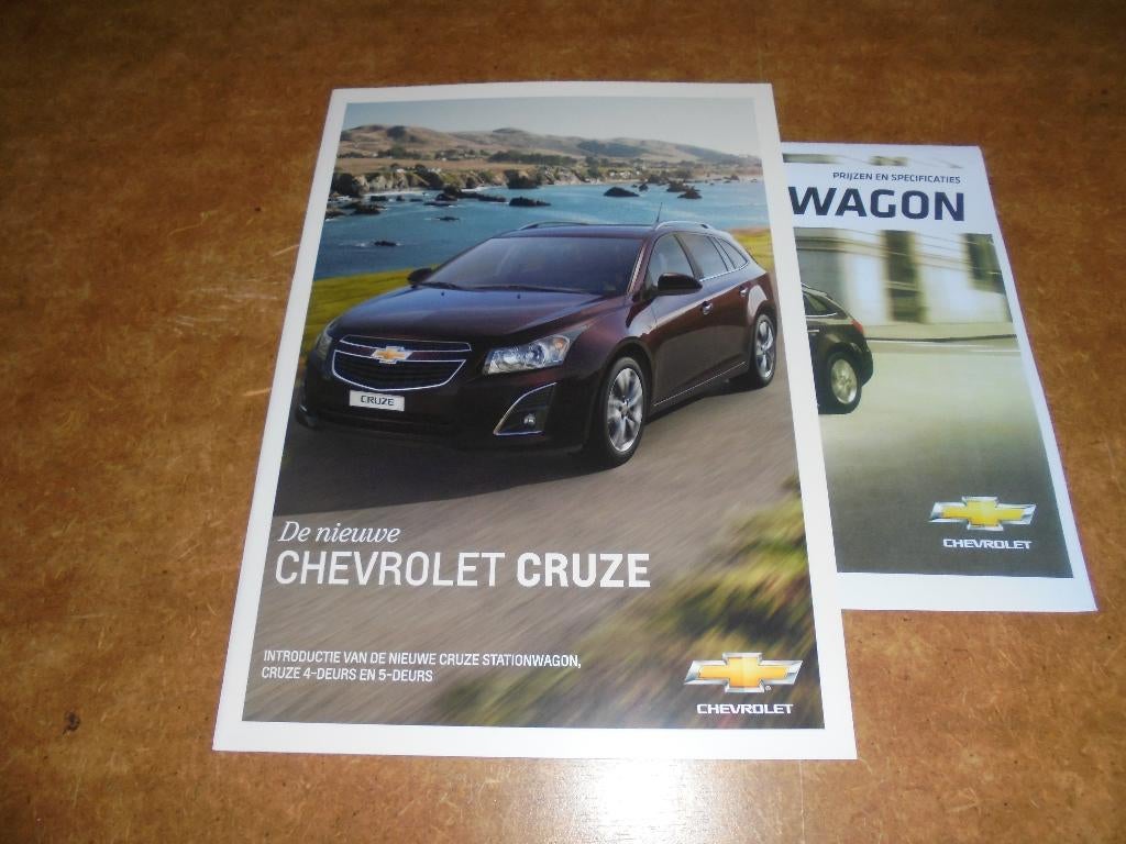 brochure Chevrolet Cruze facelift  2013, Ophalen of Verzenden, Nieuw, Chevrolet