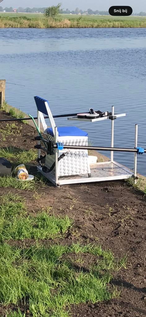 Complete witvis set om te vissen !!, Ophalen, Zo goed als nieuw, Complete set