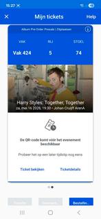 2 tickets Harry Styles 16 mei, Tickets en Kaartjes, Twee personen, Mei