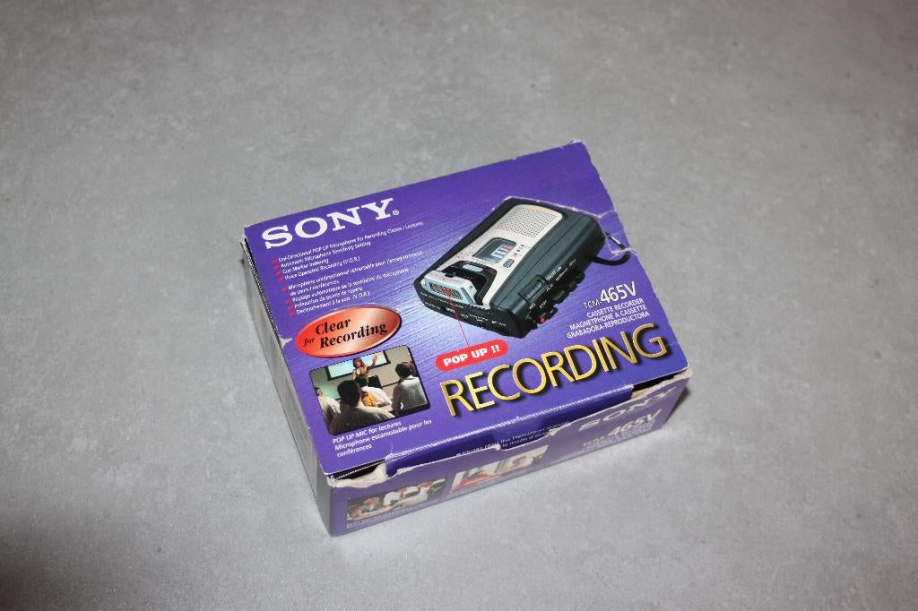 Sony Walkman/Recorder TCM-465V in doos Let op !!, Audio, Tv en Foto, Walkmans, Discmans en Minidiscspelers, Verzenden, Walkman