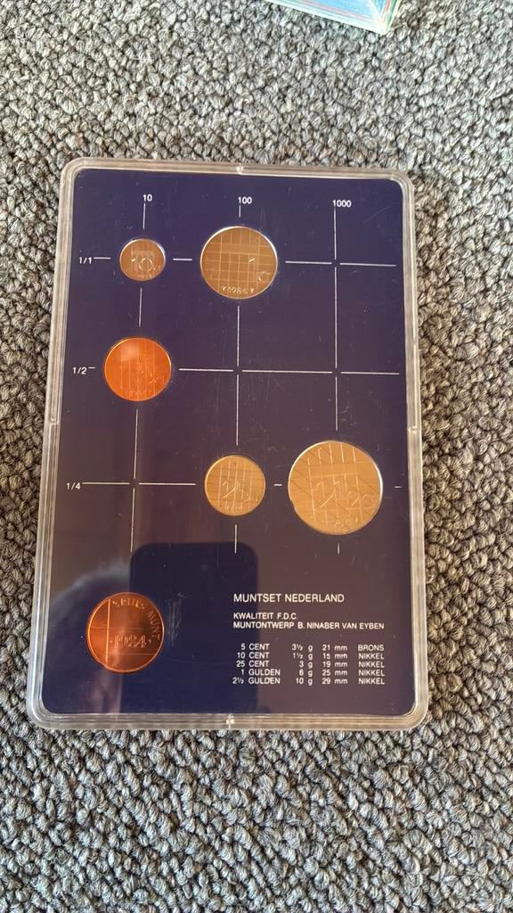 Fdc set 1984 muntset, Postzegels en Munten, Munten | Nederland, Ophalen of Verzenden, Koningin Beatrix, Overige waardes