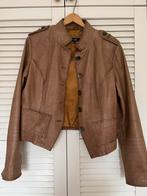 Be one cognac kleur leren jasje jack, Ophalen of Verzenden, Zo goed als nieuw, Maat 42/44 (L), Bruin