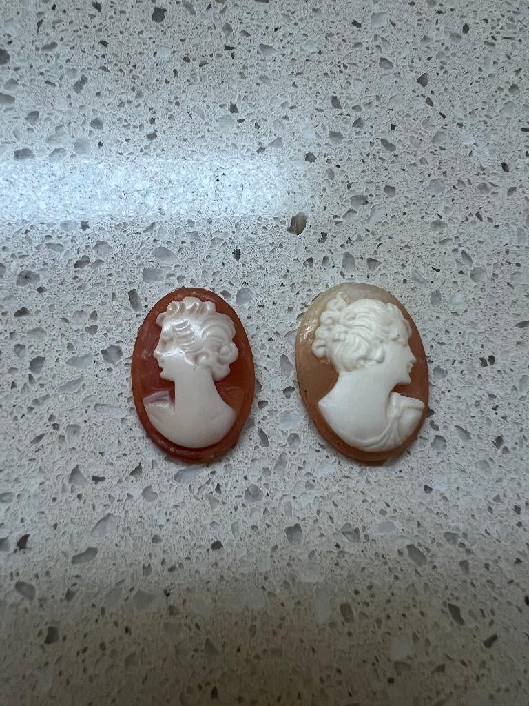 2 x camee zonder behuizing, Ophalen of Verzenden, Overige materialen, Overige typen