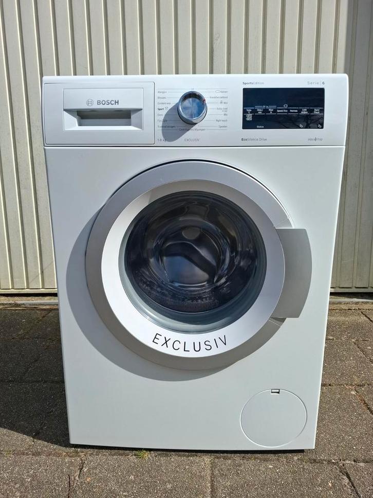 Bosch Serie 6 Exclusiv Wasmachine - 8kg, EcoSilence Drive, Witgoed en Apparatuur, Wasmachines, Zo goed als nieuw, Voorlader, 8 tot 10 kg