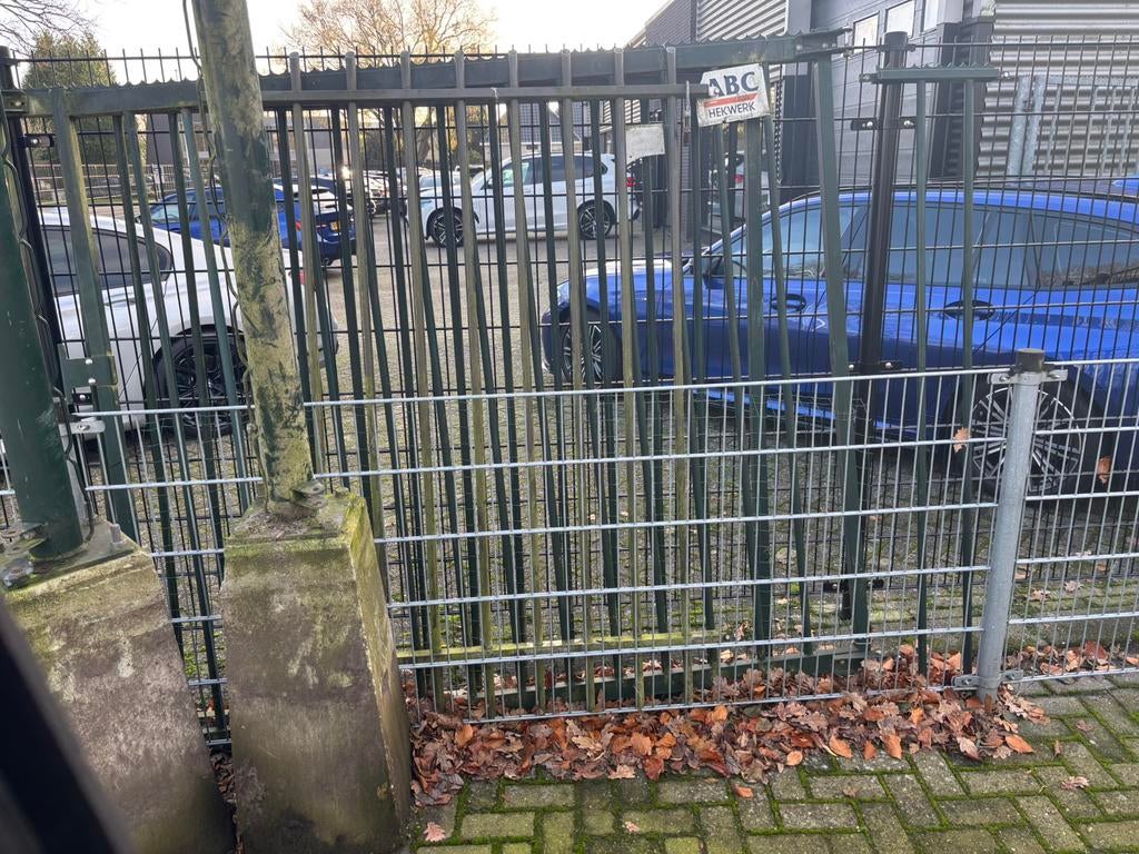 Hekwerk abc poort groen, Tuin en Terras, Tuinhekken en Hekwerk, Ophalen, Gebruikt, IJzer, Overige typen