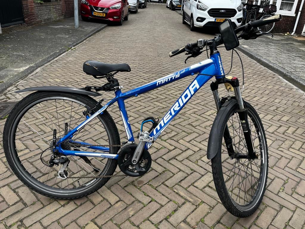 Merida TFS Matts 100 mountainbike, Fietsen en Brommers, Fietsen | Mountainbikes en ATB, Gebruikt, Heren, Merida, Minder dan 45 cm