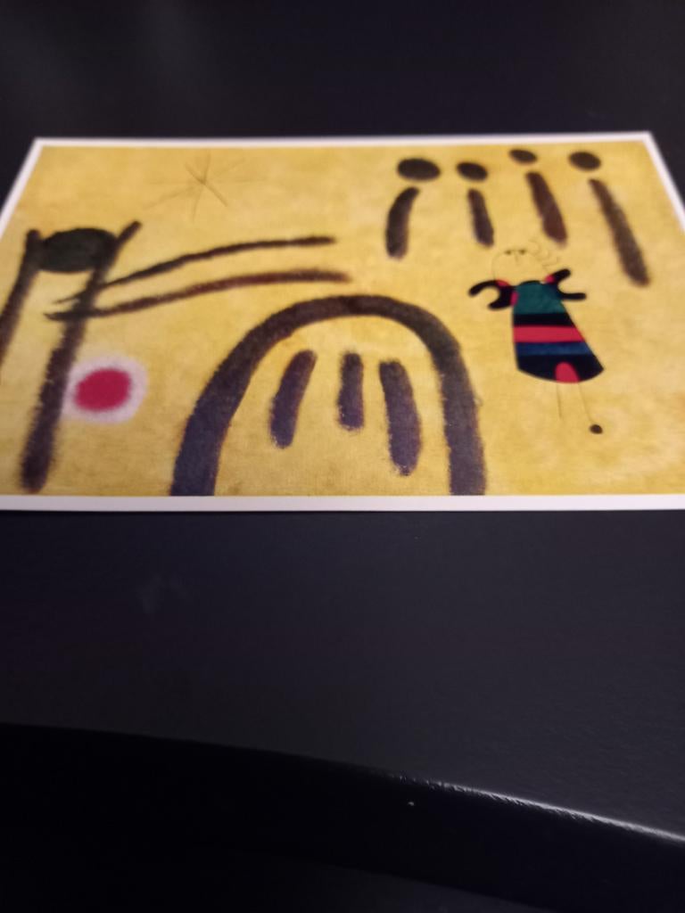 Kunstkaart Miro. De kleine blonde ongelopen, Verzamelen, Verzenden, Ongelopen, Sterren en Beroemdheden