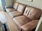 Bank 3-zits montel leer, Ophalen, Gebruikt, Leer
