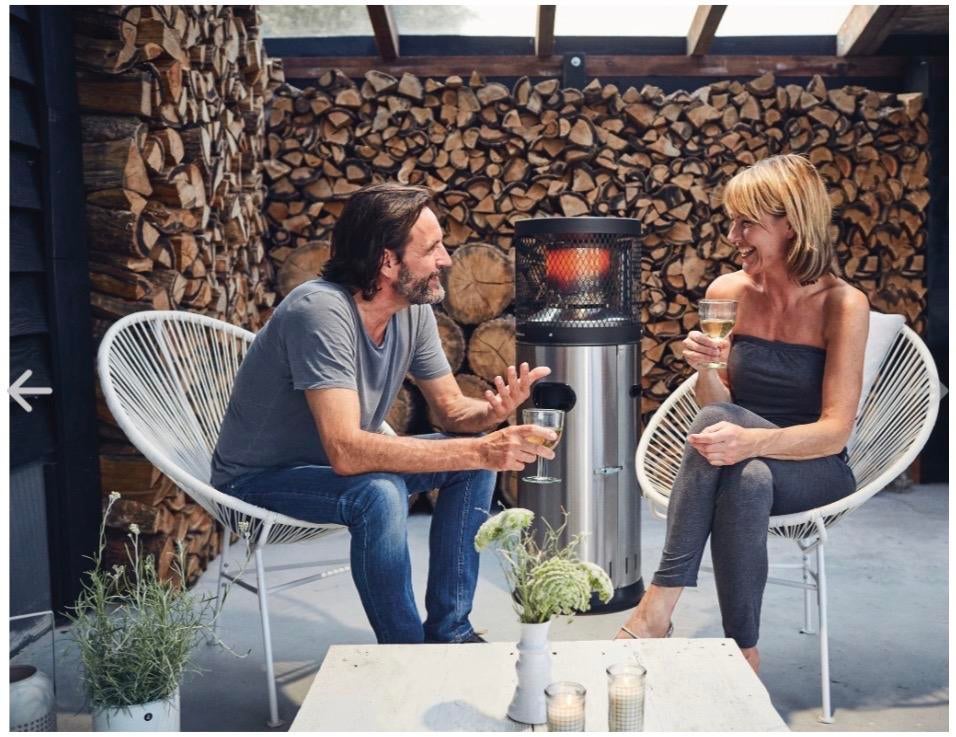 Te huur: Enders terrasverwarmer voor gezellige avonden, Tuin en Terras, Terrasverwarmers, Ophalen, Nieuw, Gas, Vloer