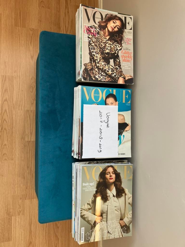 Vogue jaargangen 2013-2020 plus gedeeltelijk 2021-2023, Boeken, Mode, Ophalen, Zo goed als nieuw, Mode algemeen