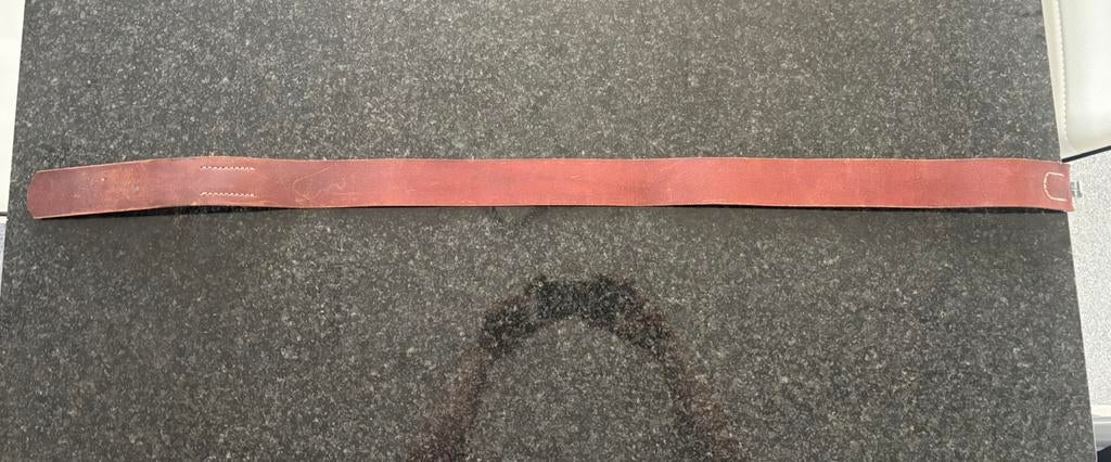 Duitse repro ww2 riem bruin, Ophalen of Verzenden