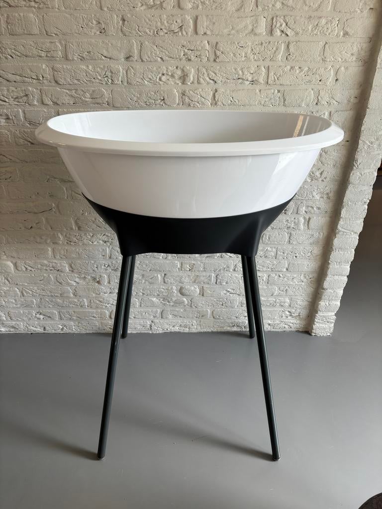 Luma babybadje met standaard en badzitje, Zo goed als nieuw, Badje, Standaard, Ophalen