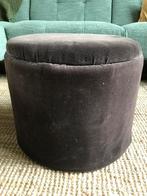 Grote opbergpoef / voetenbank chocoladebruin / Hanami 🤎, Ophalen, Minder dan 50 cm, Rond, Minder dan 50 cm