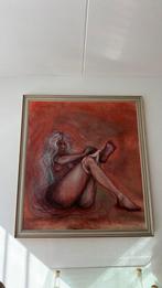 Oud schilderij van een vrouw, gesigneerd Stijn '85, Ophalen of Verzenden