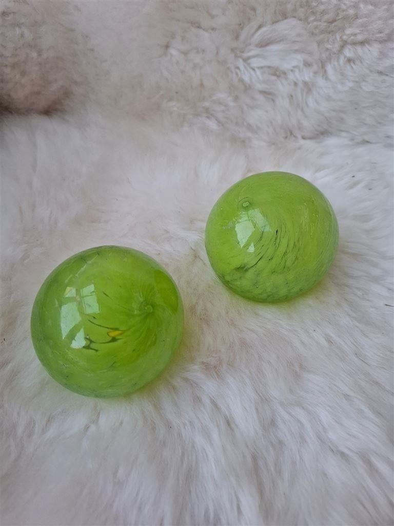 Zware glazen ballen., Antiek en Kunst, Curiosa en Brocante, Ophalen of Verzenden