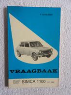 Vraagbaak Simca 1100 - 1977-1980 - Chrysler Talbot, Ophalen of Verzenden, Zo goed als nieuw, Overige merken