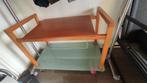 Tafeltje, bijzettafel, Huis en Inrichting, 55 tot 75 cm, Zo goed als nieuw, Rechthoekig, Hout
