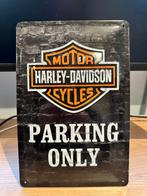 Harley Davidson Parking Only (Origineel Parkeerbord), Motoren, Ophalen of Verzenden, Gebruikt