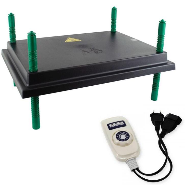 Warmteplaat 25 x 30 cm met regelaar- Voor uw kuikens, Dieren en Toebehoren, Pluimvee | Toebehoren, Zo goed als nieuw, Broedmachine