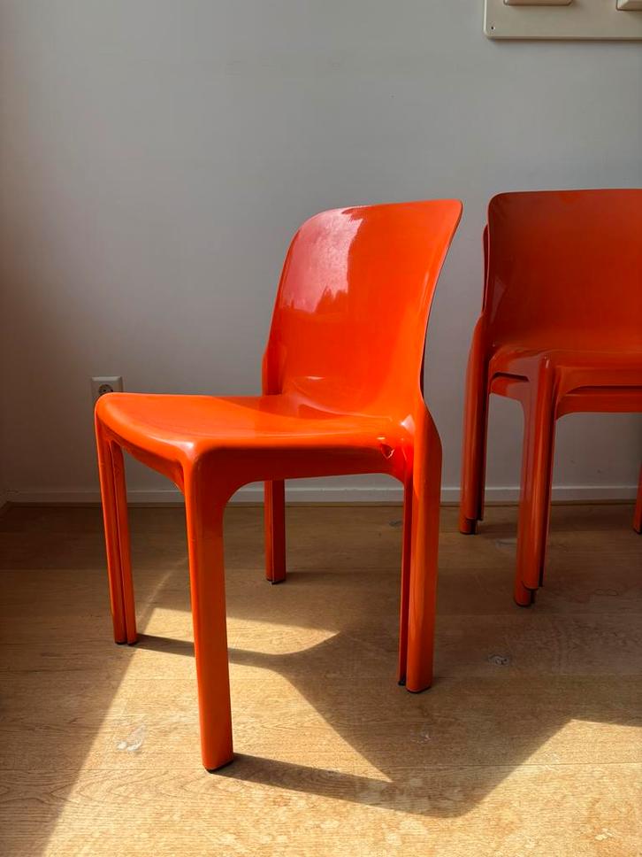 3 Selene stoelen | Vico Magistretti | Artemide, Huis en Inrichting, Stoelen, Zo goed als nieuw, Drie, Kunststof, Ophalen