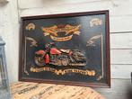 Grote 3D Harley-Davidson wanddecoratie – 80x60cm – reliëf, Ophalen, Zo goed als nieuw