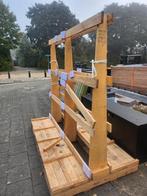 Houten glasbok, Doe-het-zelf en Verbouw, Glas en Ramen, Ophalen, Overige typen, 160 cm of meer, Zo goed als nieuw