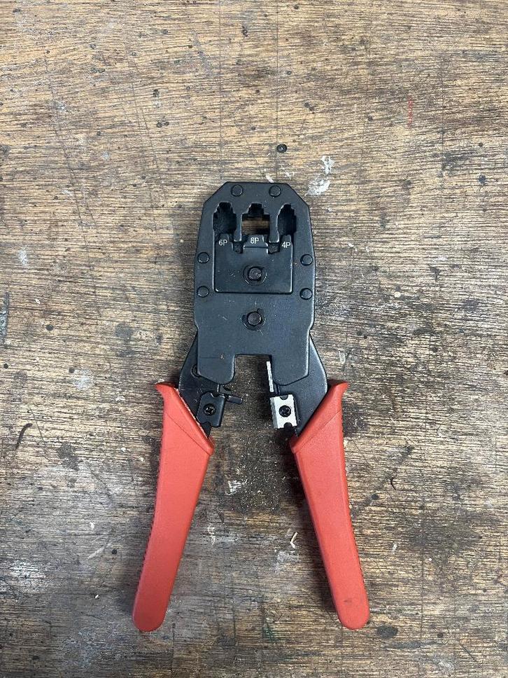 RJ45 krimptang, Doe-het-zelf en Verbouw, Gereedschap | Handgereedschap, Zo goed als nieuw, Ophalen of Verzenden