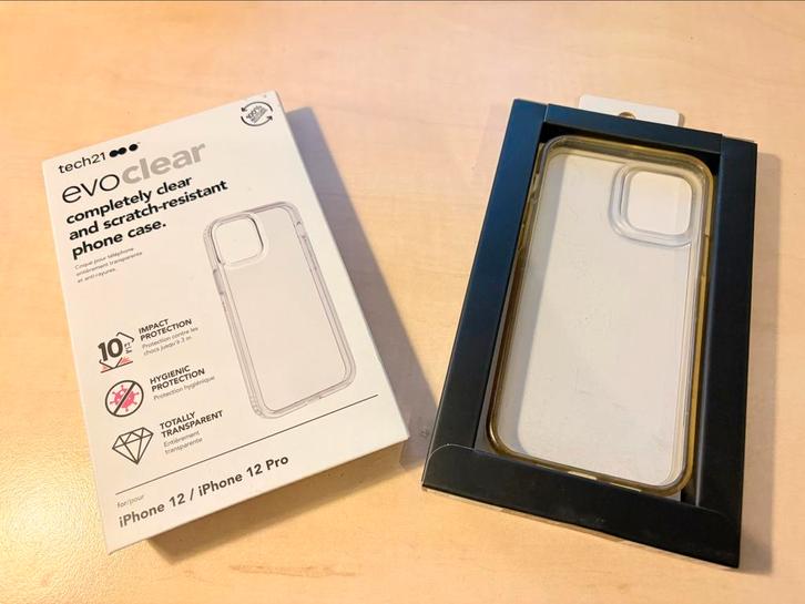 Tech21 Evo Clear hoesje voor iPhone 12 en iPhone 12 Pro., Telecommunicatie, Mobiele telefoons | Hoesjes en Frontjes | Apple iPhone