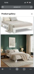 White bed frame 120x200, Huis en Inrichting, Ophalen, Wit, Tweepersoons, Zo goed als nieuw