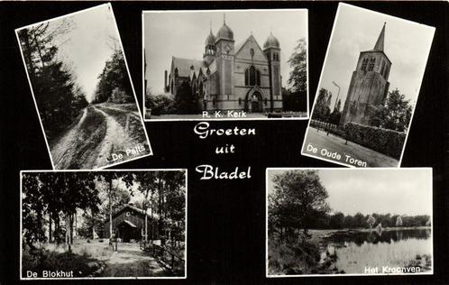 Groeten uit Bladel - 5 afb o.a. De Palts - 1974 gelopen, Verzamelen, Ansichtkaarten | Nederland, Gelopen, Overijssel, 1960 tot 1980