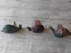 3x metalen deur stopper van slak kever gieter met bloemen, Ophalen