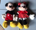 Disney knuffels Micky en Minnie Mouse zgan setprijs €6,50, Ophalen of Verzenden, Mickey Mouse, Zo goed als nieuw, Knuffel