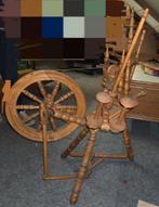 Zelfgemaakte eiken spinnewiel, Hobby en Vrije tijd, Spinnewielen en Spinnen, Ophalen of Verzenden, Gebruikt, Spinnewiel