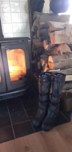 Dubarry Ireland leren/ stof laarzen 7= 40, Kleding | Dames, Ophalen of Verzenden, Zo goed als nieuw, Zwart, Hoge laarzen