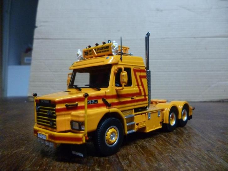 Tekno Scania 142 Torpedo Kranjist met certificaat, Hobby en Vrije tijd, Modelauto's | 1:50, Nieuw, Bus of Vrachtwagen, Tekno, Ophalen of Verzenden