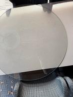 Glazen Tafelblad - Rond, Huis en Inrichting, Tafelonderdelen, Ophalen, Rond, Tafelblad, 100 tot 150 cm