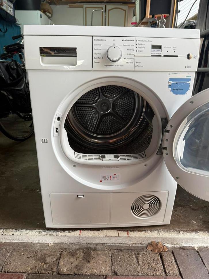 Siemens condensdroger - weinig gebruikt, Witgoed en Apparatuur, Wasdrogers, Zo goed als nieuw, Condens, Voorlader, 6 tot 8 kg
