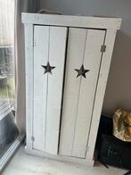 Kinderkledingkast Steigerhout White Wash, Ophalen, Gebruikt, Kast, 105 cm of meer