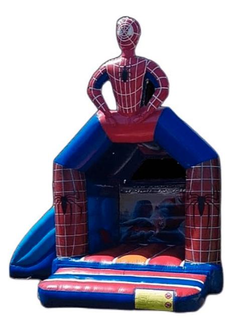 Spiderman Springkussen Huren, Hobby en Vrije tijd, Feestartikelen | Verhuur, Zo goed als nieuw, Overige, Ophalen of Verzenden