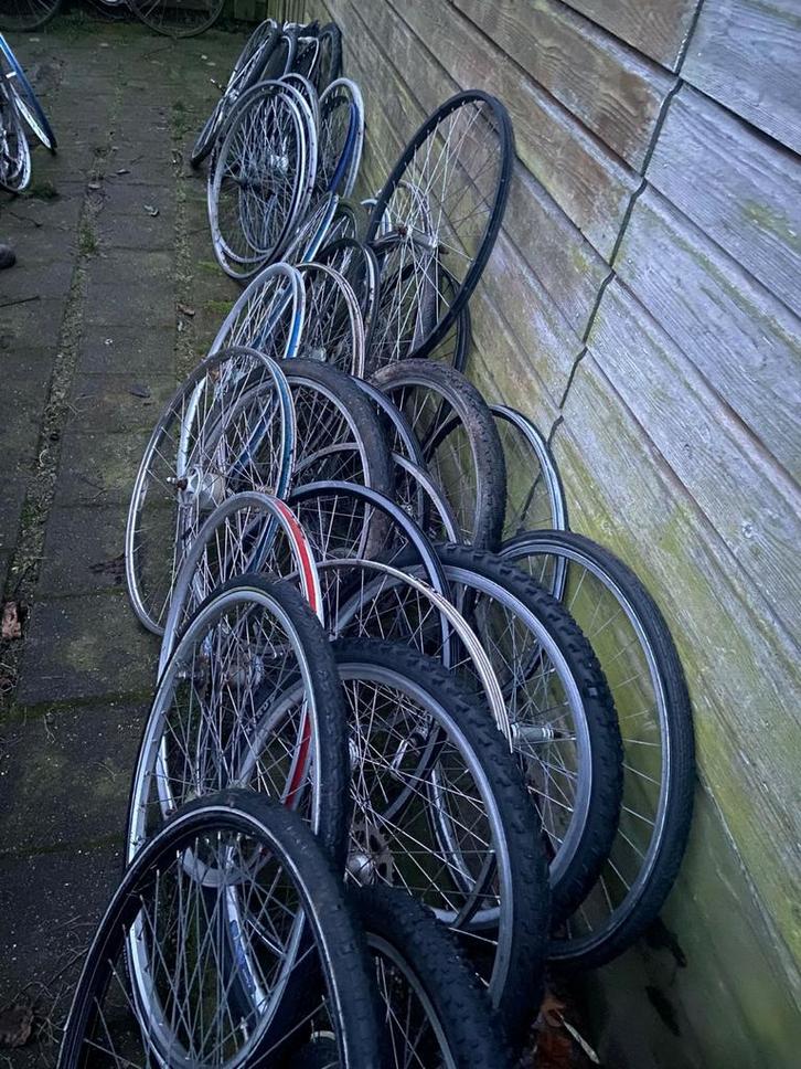 Wielen tekoop, Fietsen en Brommers, Fietsonderdelen, Gebruikt, Algemeen, Wiel, Ophalen