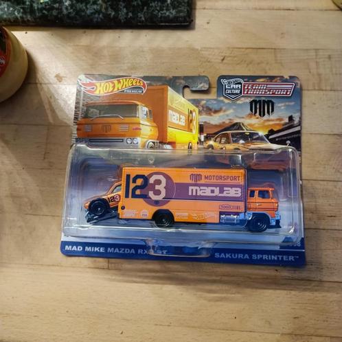 Hot Wheels Team Transport MAD MIKE MAZDA RX-3 GT MM MOTORSPO, Hobby en Vrije tijd, Modelauto's | Overige schalen, Nieuw, Auto